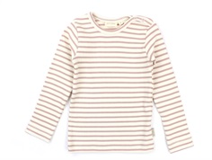 Petit Piao t-shirt adope rose/offwhite stripes